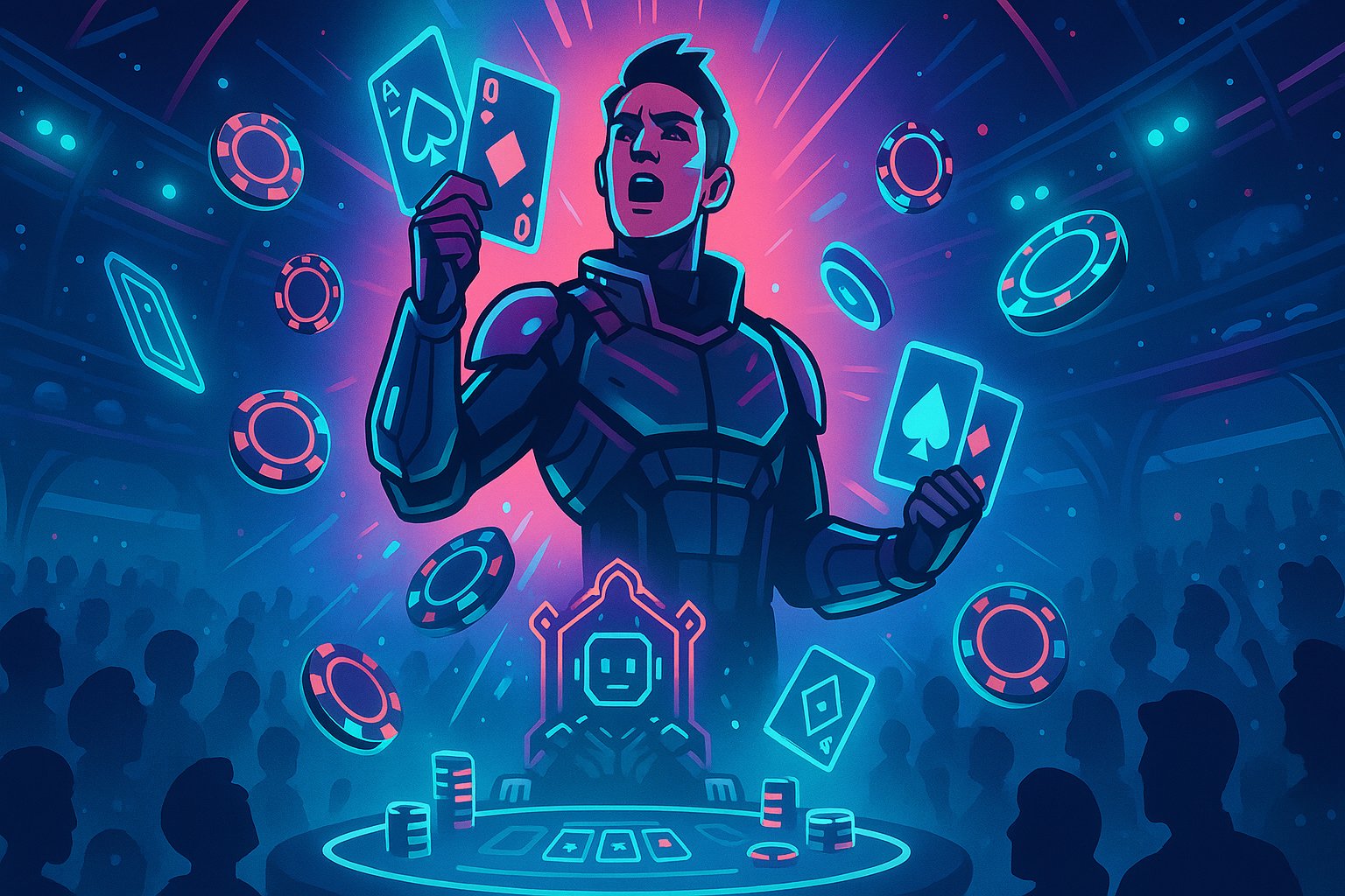 Antarmuka permainan Texas Hold'em Bonus di aplikasi mobile slot macau dengan tombol keputusan yang jelas